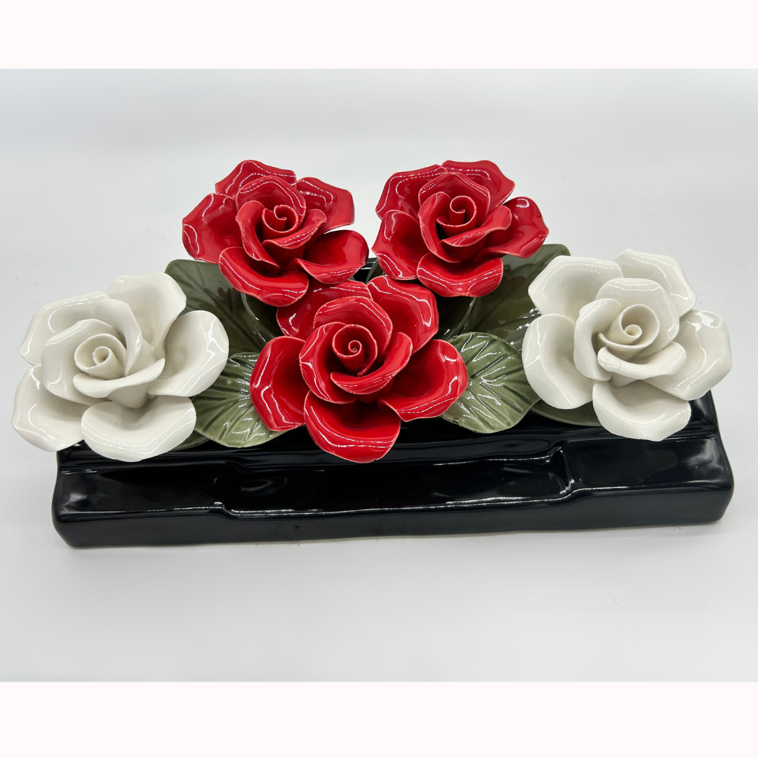 rose grave slab